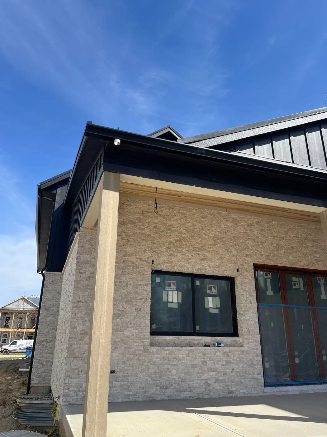 Siding installation documented in Spyglass Falls